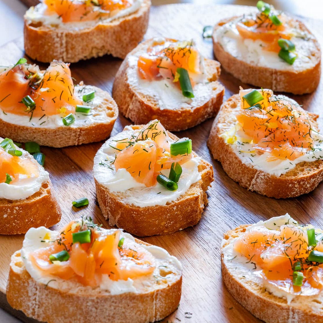 Smoked Salmon Crostini