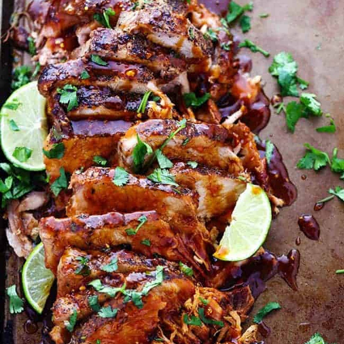 Slow Cooker Honey Lime Ginger Pork