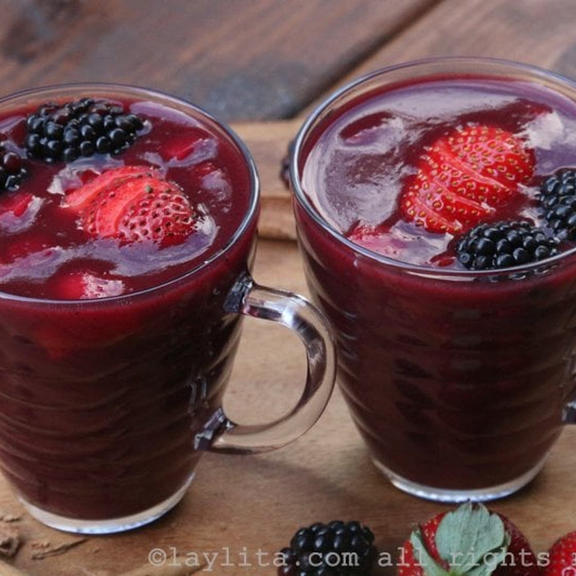 Colada Morada {Ecuadorian spiced berry drink}