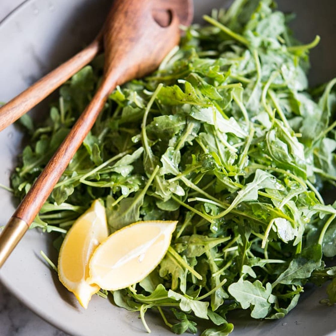 Arugula Salad with Lemon and Sea Salt