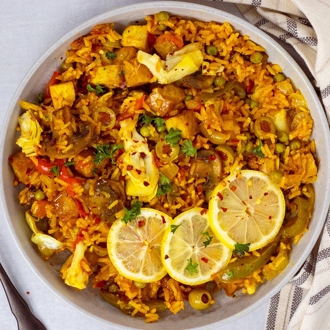 Easy Vegan Spanish Paella