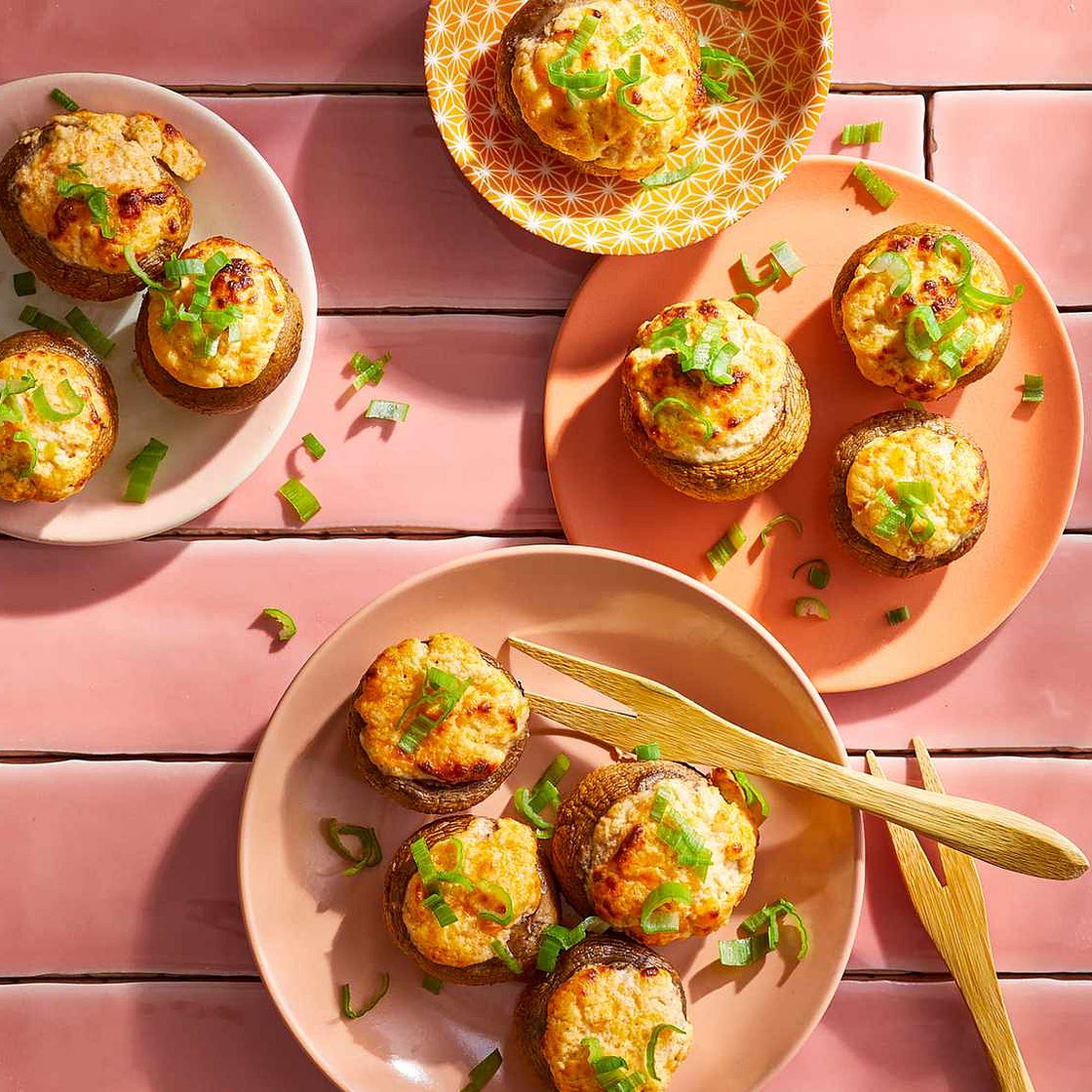 Air Fryer Stuffed Mushrooms