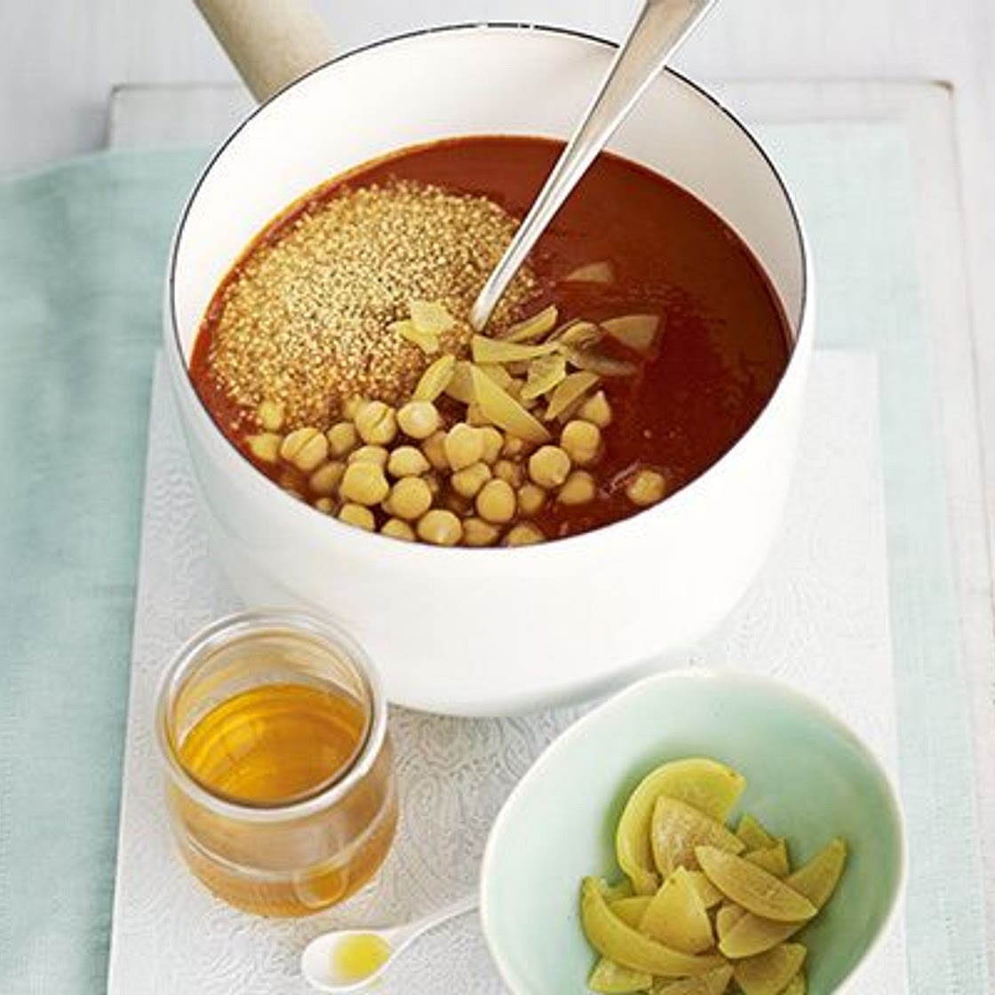 Spiced chickpea soup
