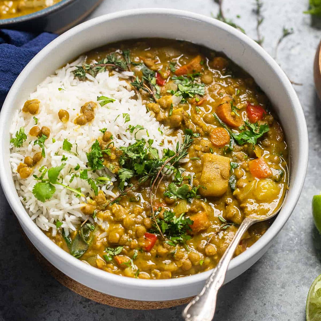 Vegan Jamaican Lentil Curry