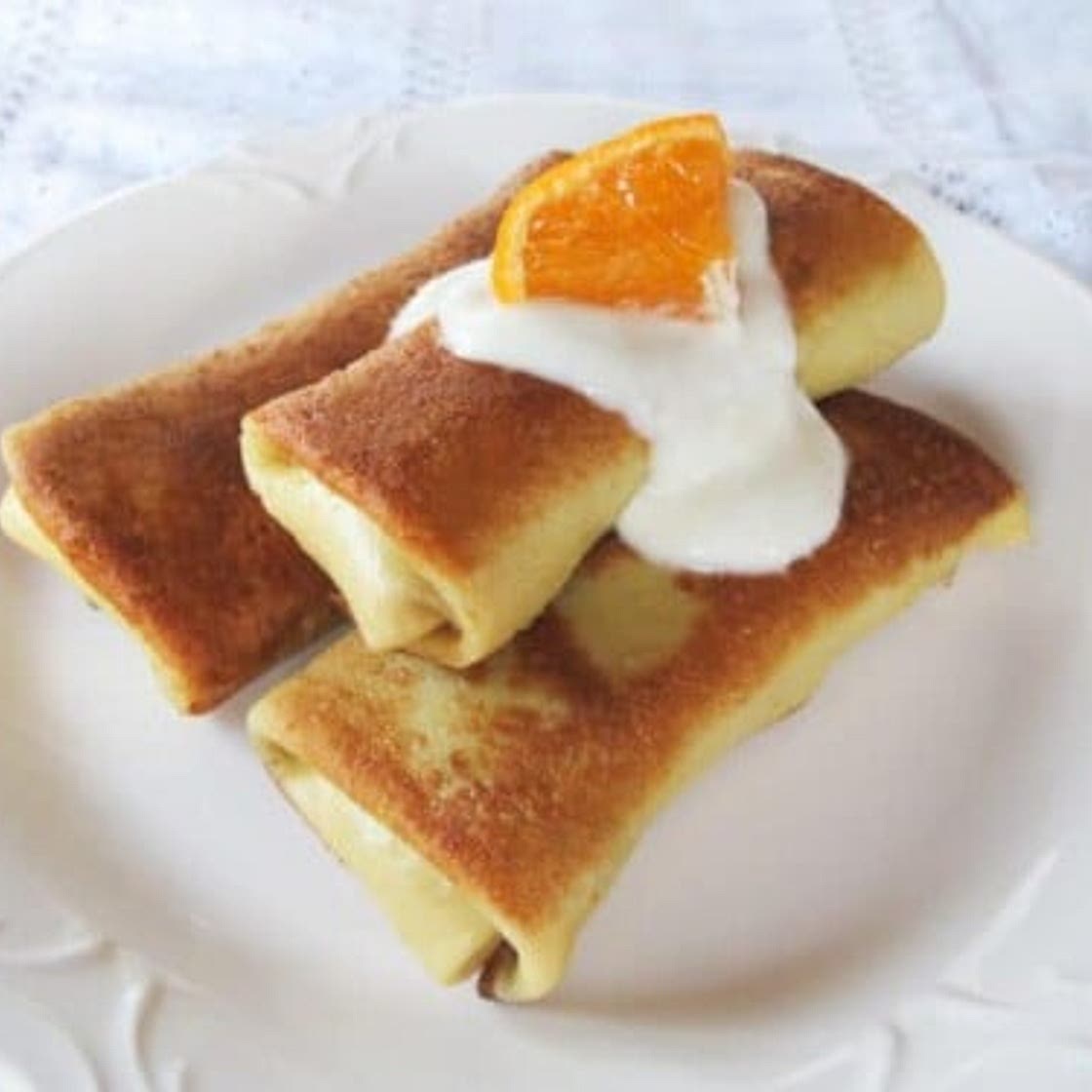 Citrus Vanilla Blintzes
