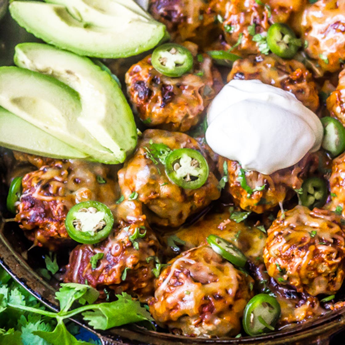 Enchilada Meatball Skillet