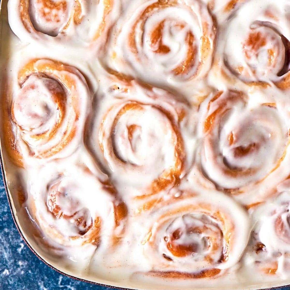 No Yeast Cinnamon Rolls