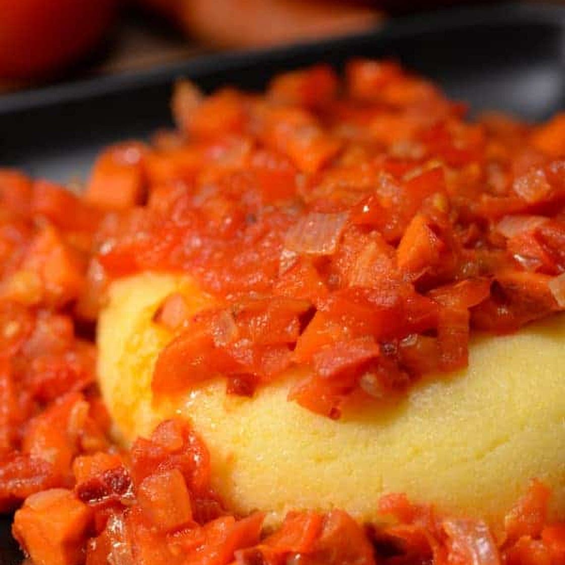 Lesotho Chakalaka and Pap-Pap (Vegetable stew with corn meal)
