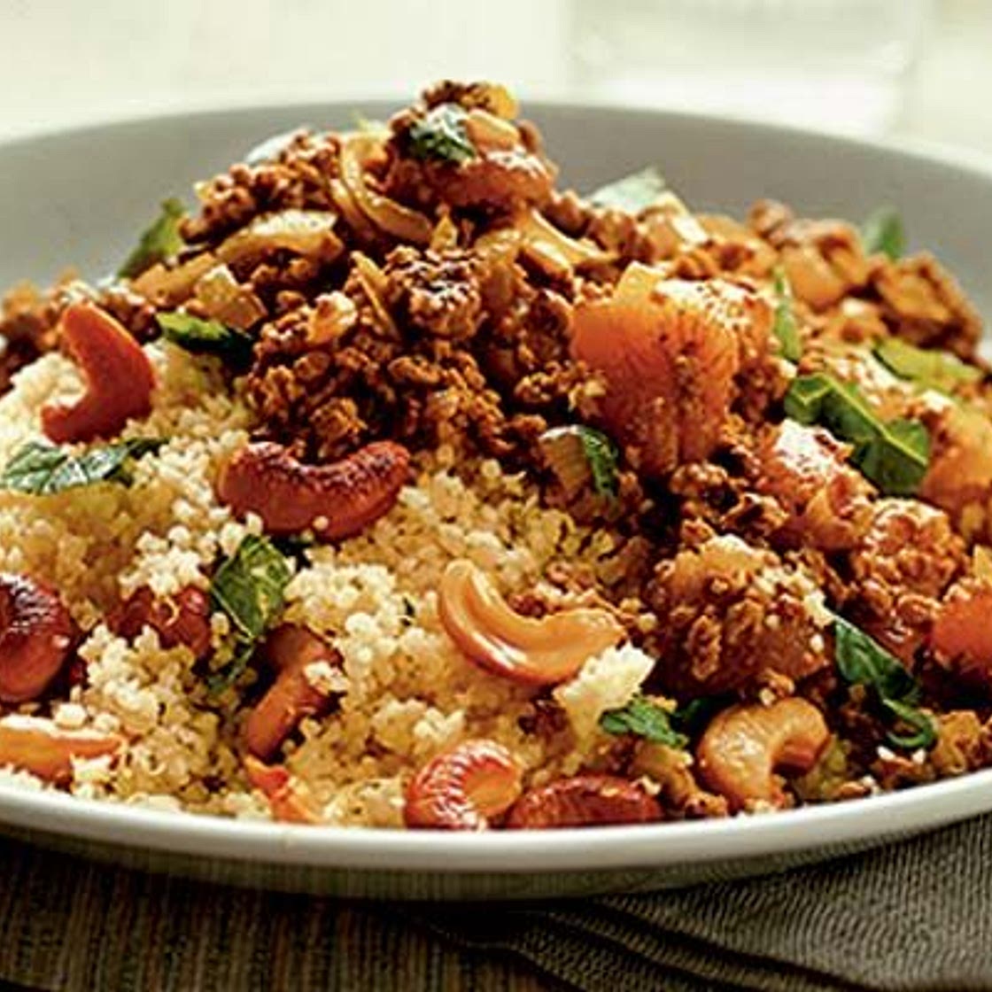 Moroccan spiced mince with couscous