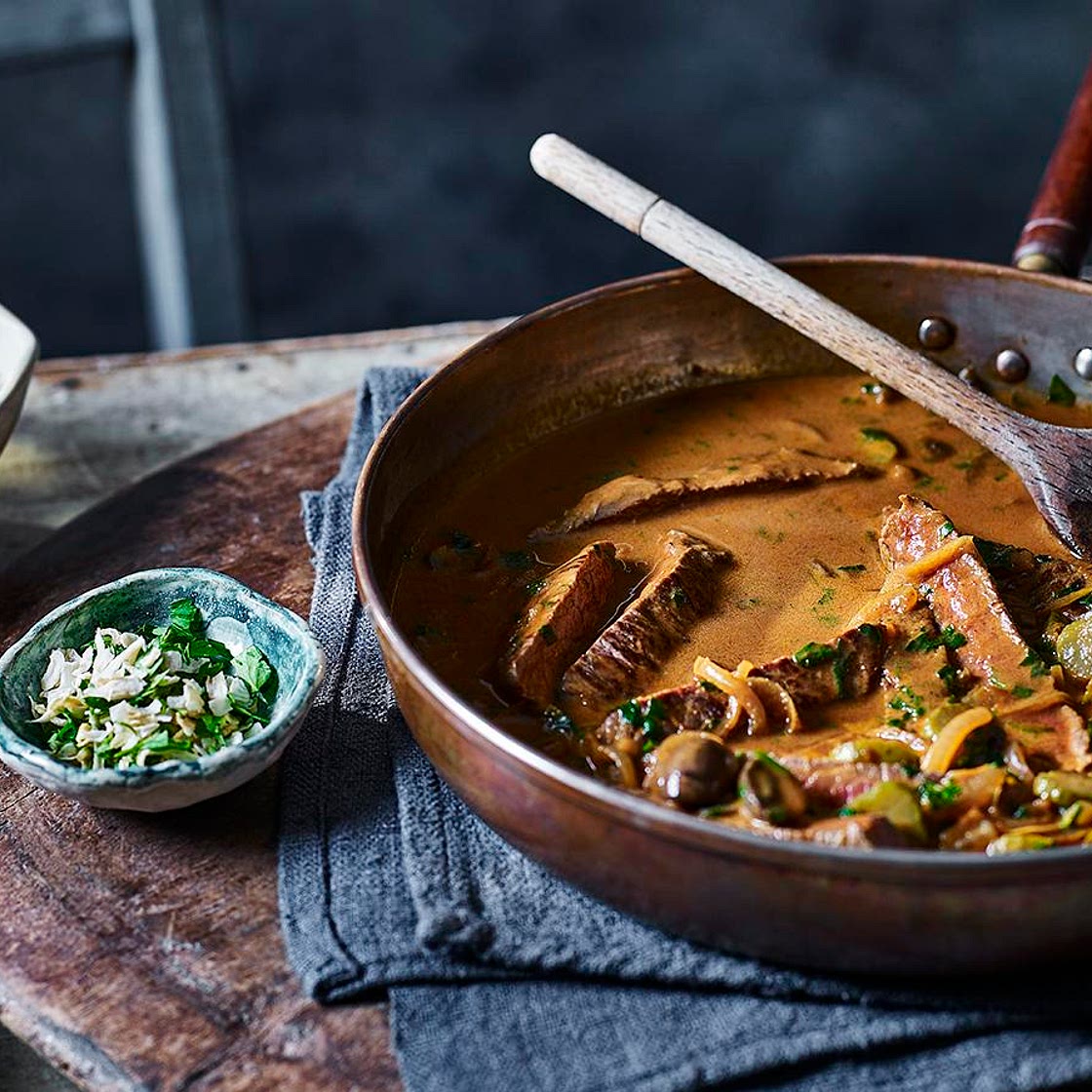 Beef stroganoff