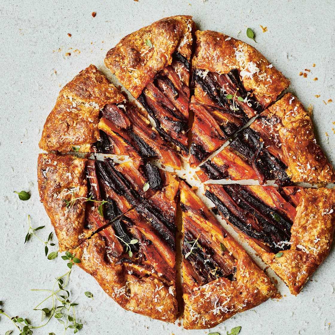 Roasted Carrot & Harissa Galette