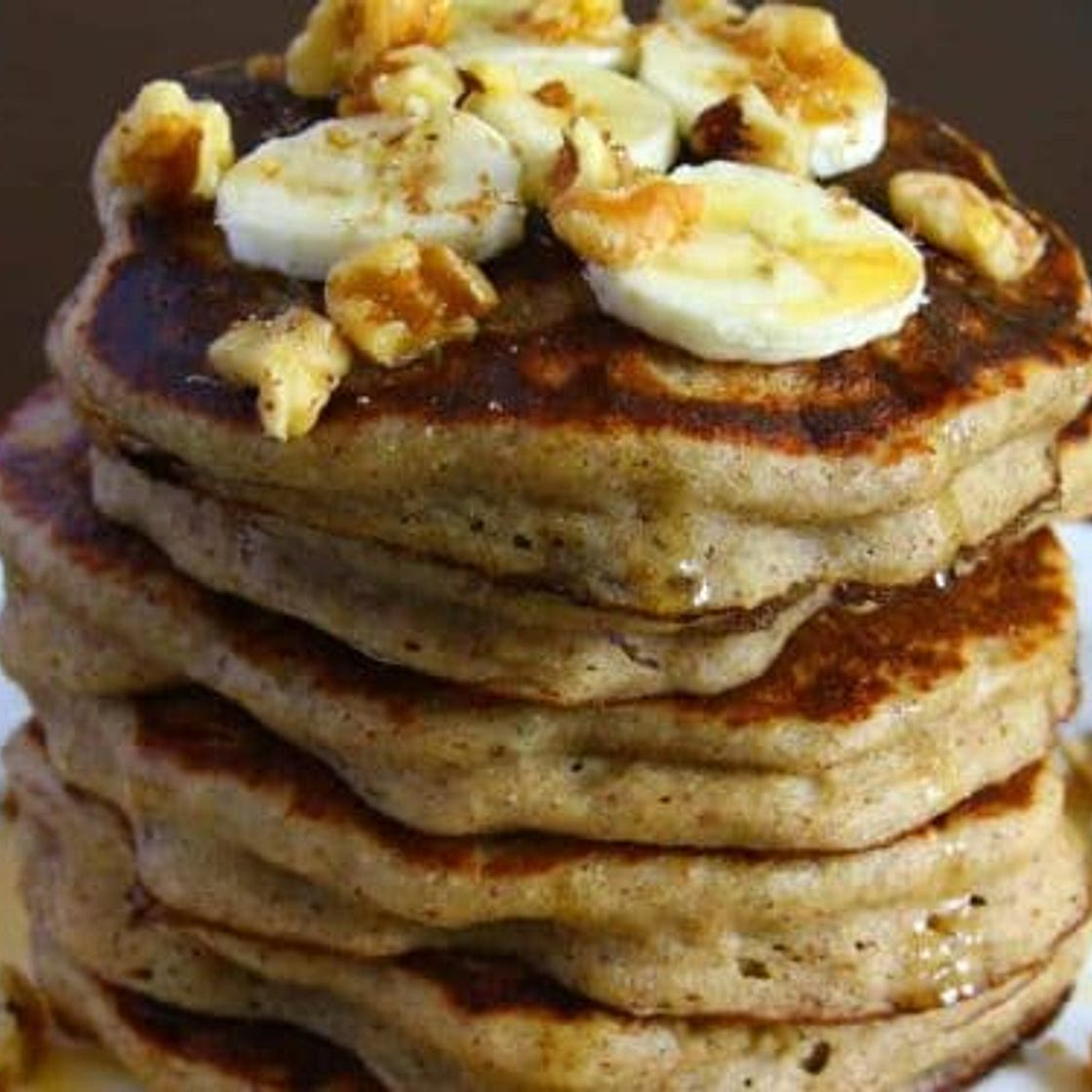 Gluten-Free, Flourless, Vegan Banana Pancakes
