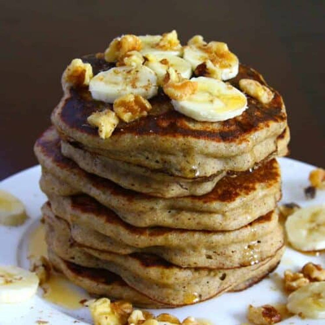 Gluten-Free, Flourless, Vegan Banana Pancakes