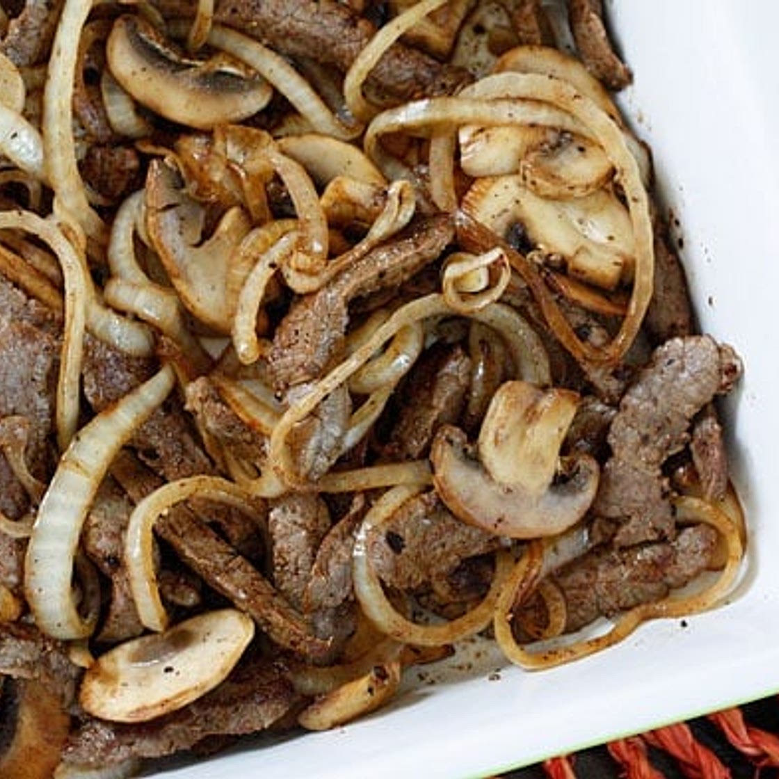 Quick Skillet Steak with Onions and Mushrooms