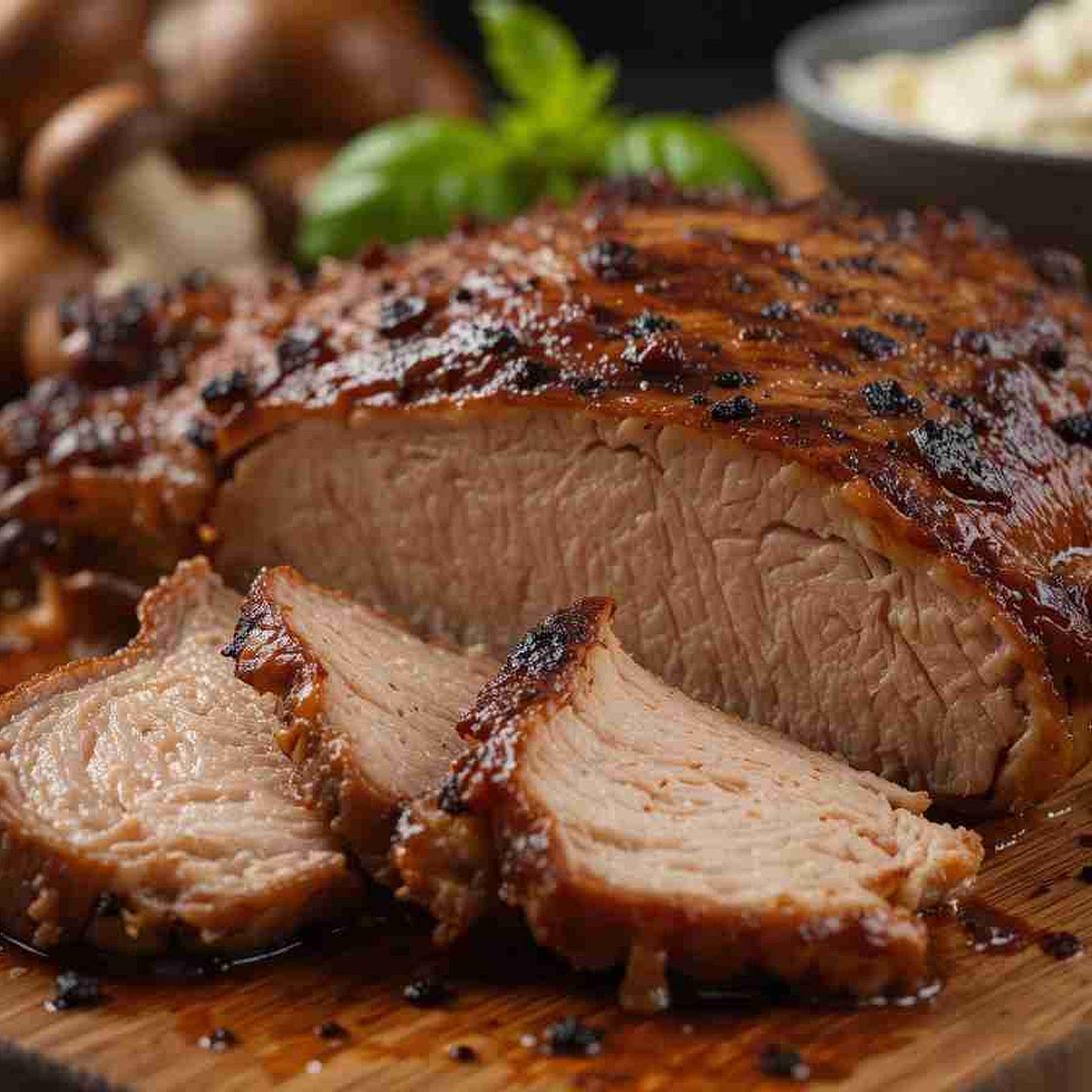 Roti de chapon farci aux morilles et foie à la crème facile