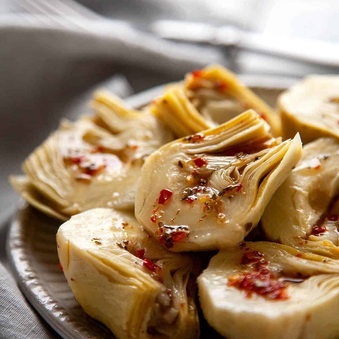 Easy Marinated Artichoke Hearts