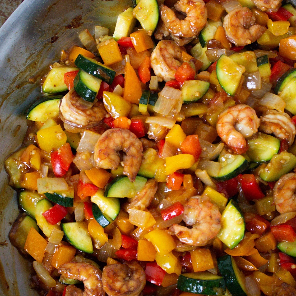 Garlic Shrimp Vegetable Stir Fry
