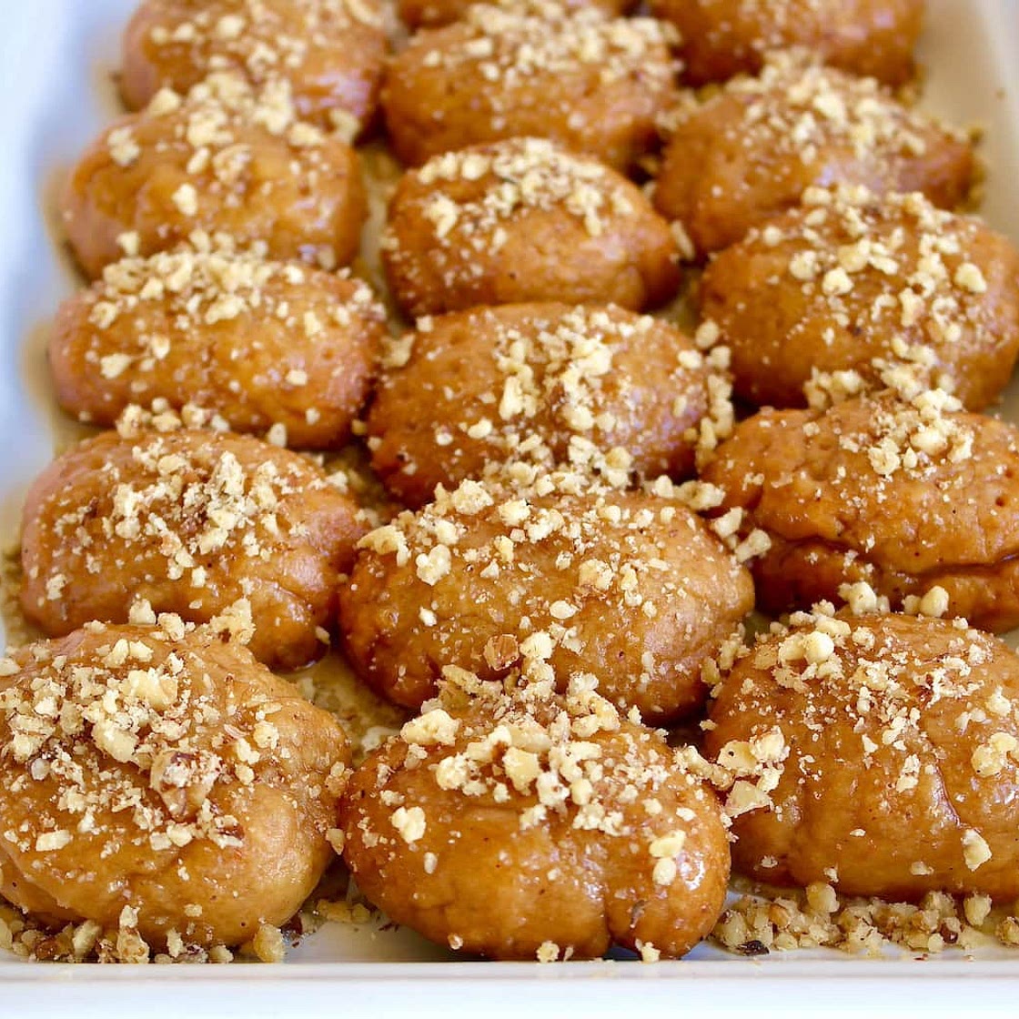 Melomakarona: Greek Christmas Honey Cookies