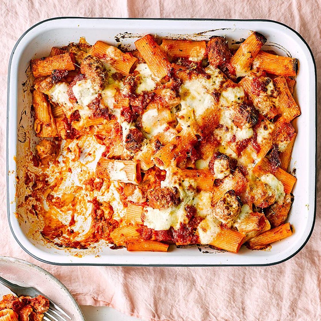 Sausage pasta bake