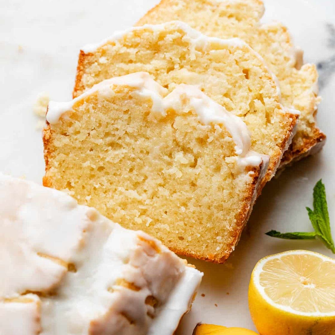 Iced Lemon Pound Cake