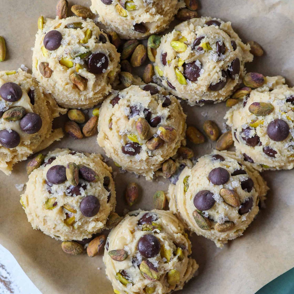 Sea Salt, Pistachio and Dark Chocolate Chip Cookie Recipe