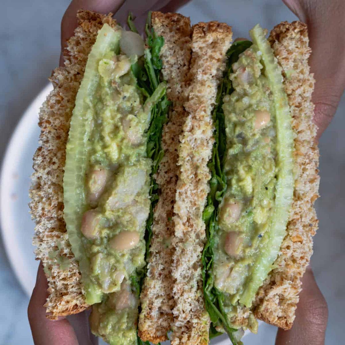High-Iron Avocado White Bean Sandwich Spread