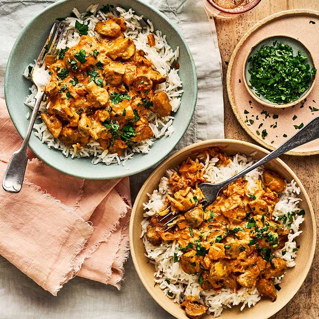 Simple mushroom curry
