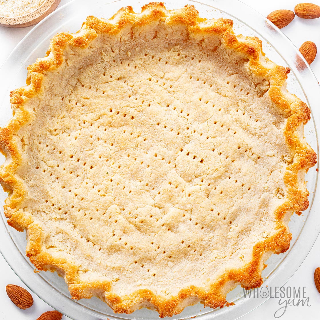 Almond Flour Pie Crust (Keto, 5 Ingredients)