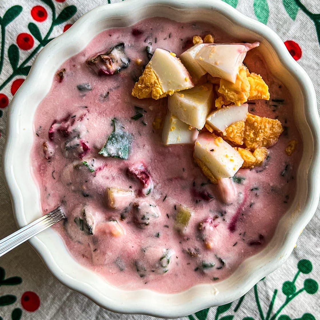 Lithuanian Cold Beet Soup