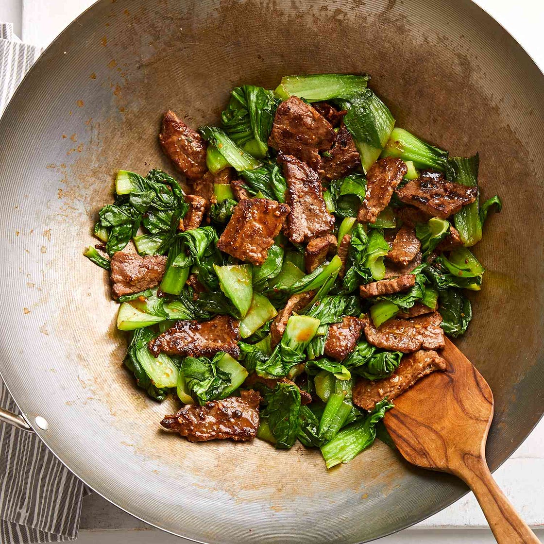 Beef Stir-Fry with Baby Bok Choy & Ginger