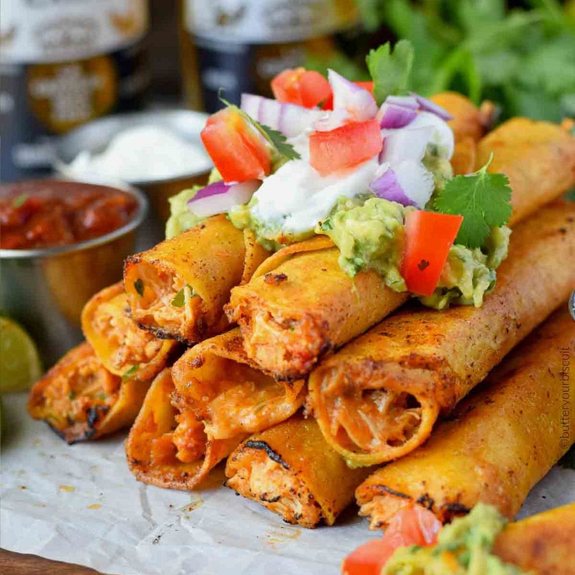 Chicken and Pepper Jack Taquitos