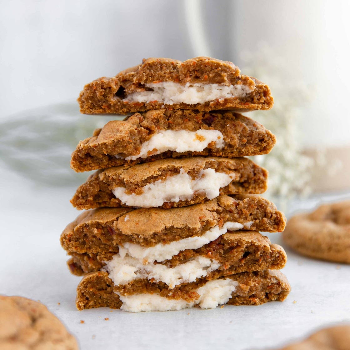 STUFFED CARROT CAKE COOKIES