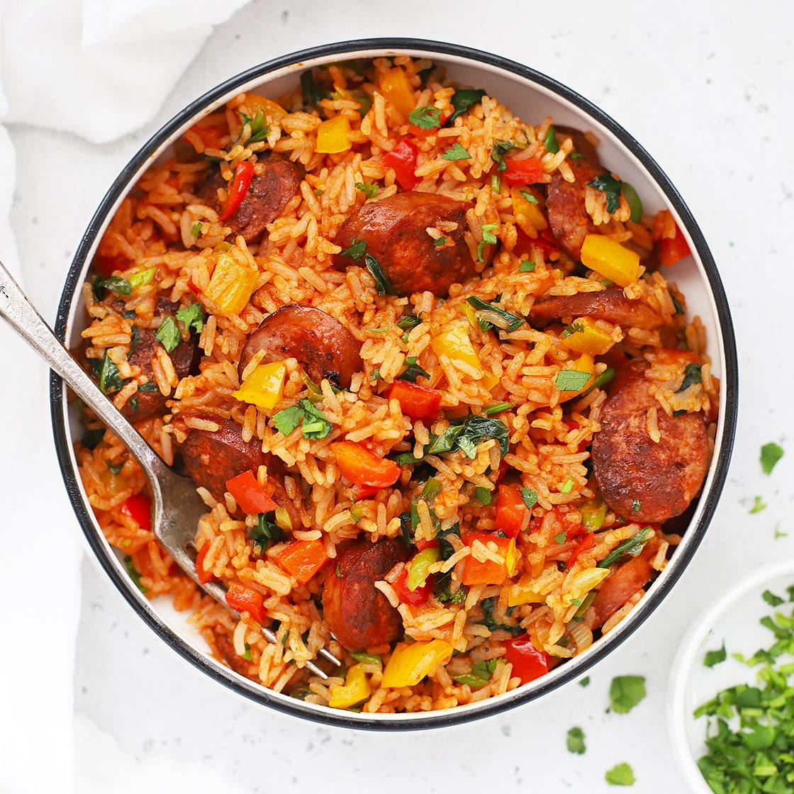 Cajun Sausage and Rice Skillet