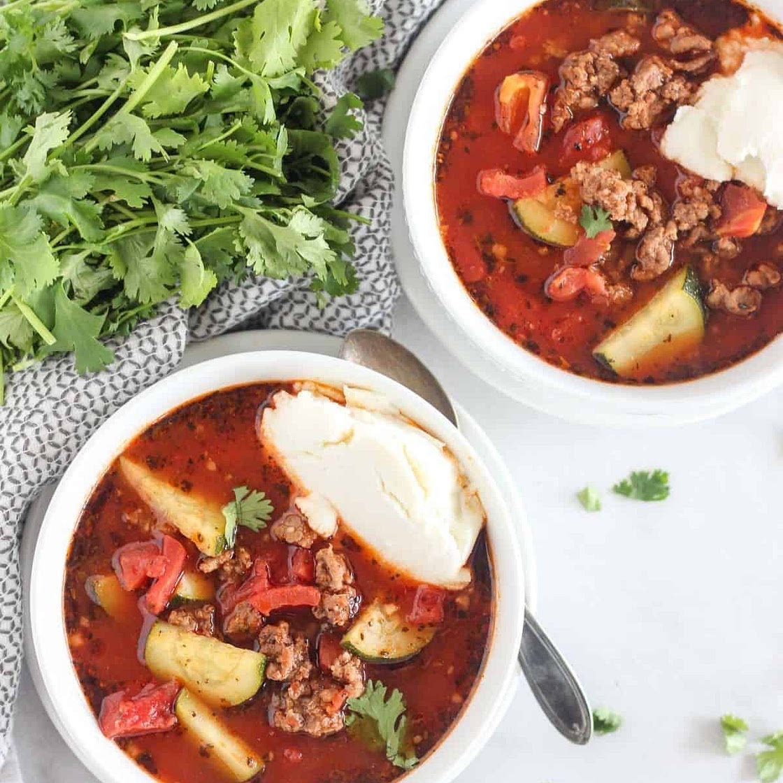 Low-Carb Keto Lasagna Soup