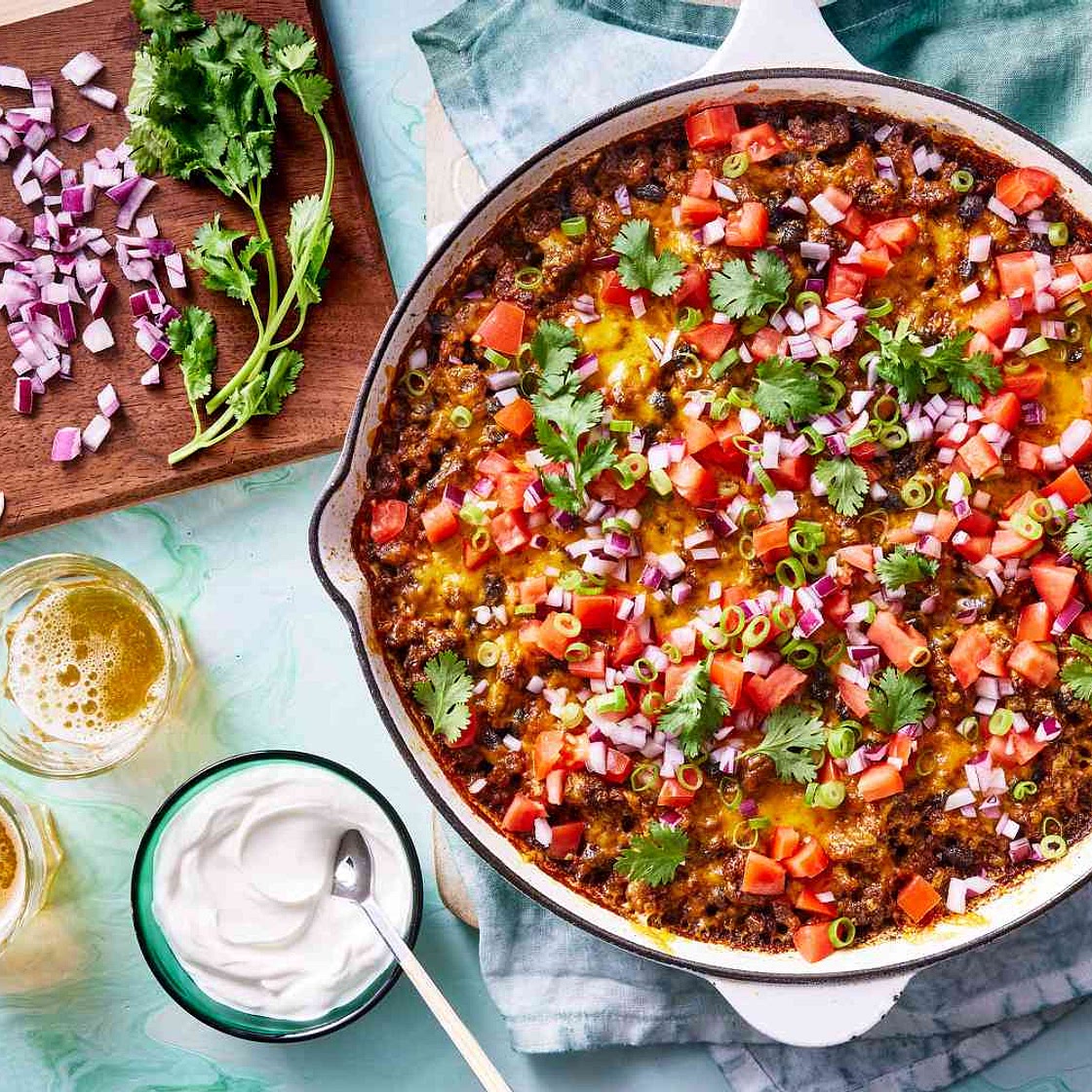 Skillet Taco Dip