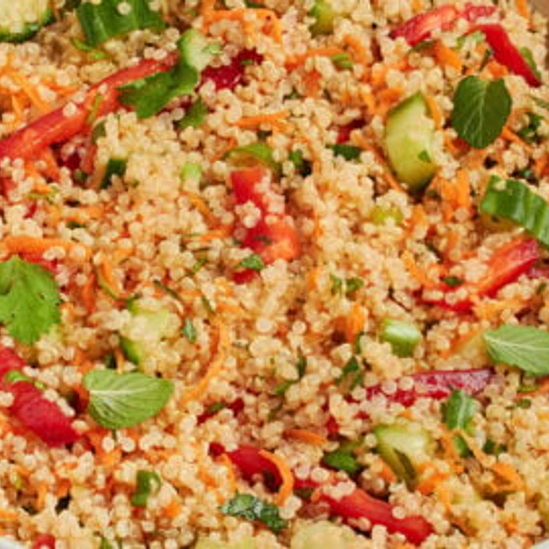 Thai Quinoa Salad with Fresh Herbs and Lime Vinaigrette