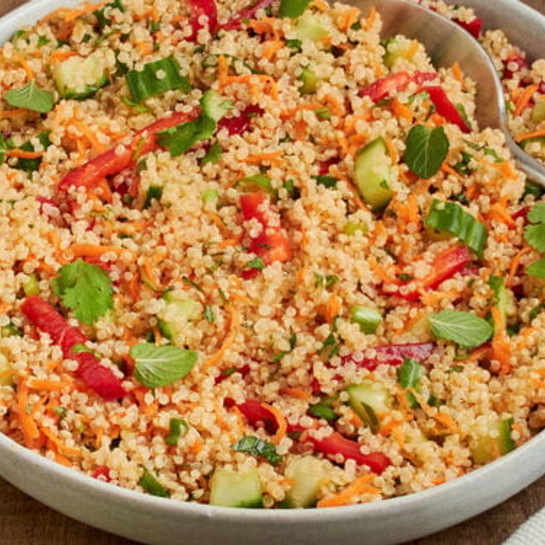Thai Quinoa Salad with Fresh Herbs and Lime Vinaigrette