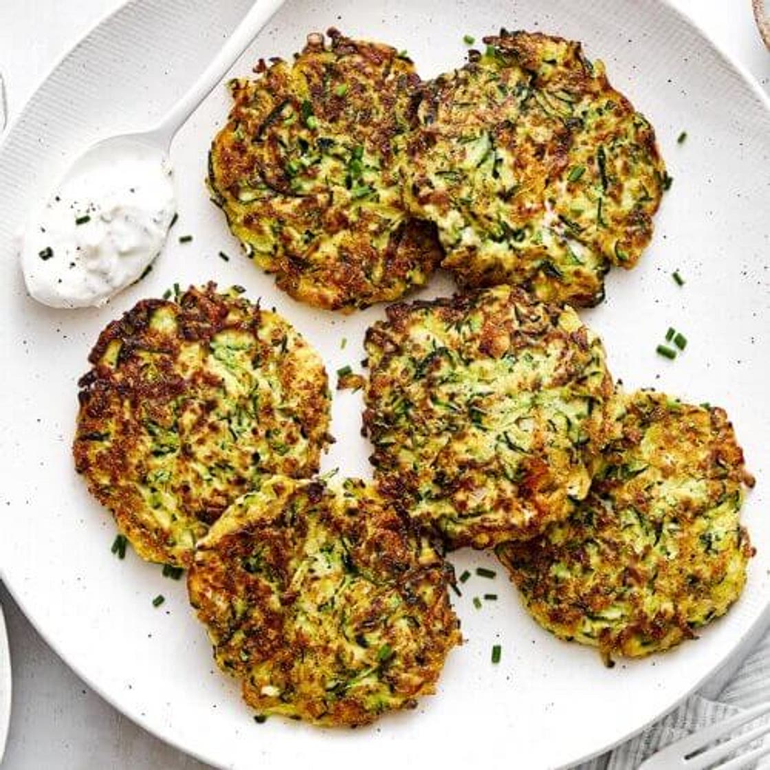 Zucchini Fritters (gluten-free, low-carb, keto)