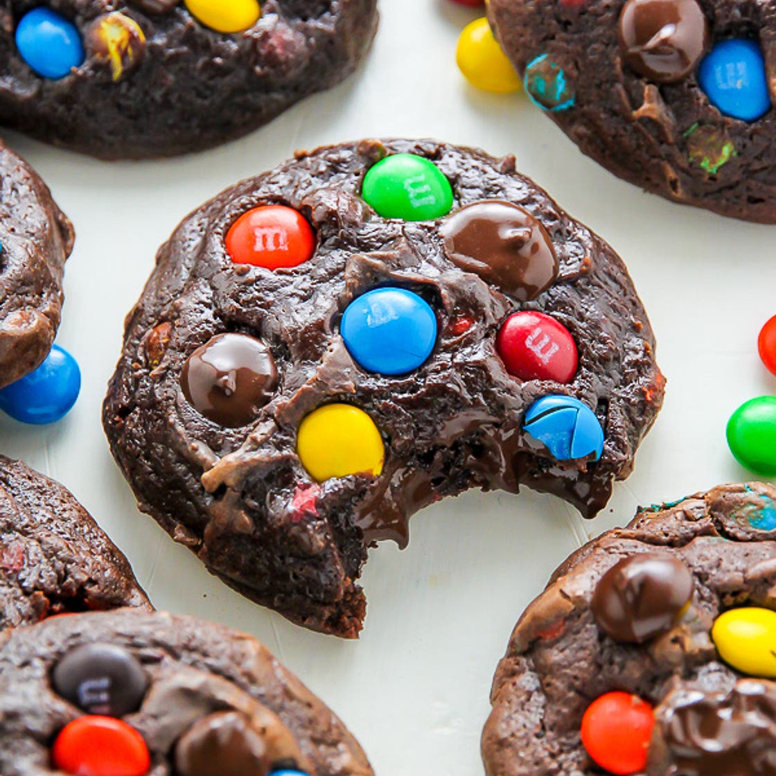 Soft Batch Chocolate M&M Cookies