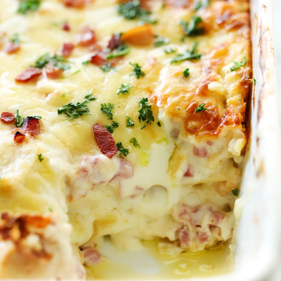 Chicken Cordon Bleu Lasagna