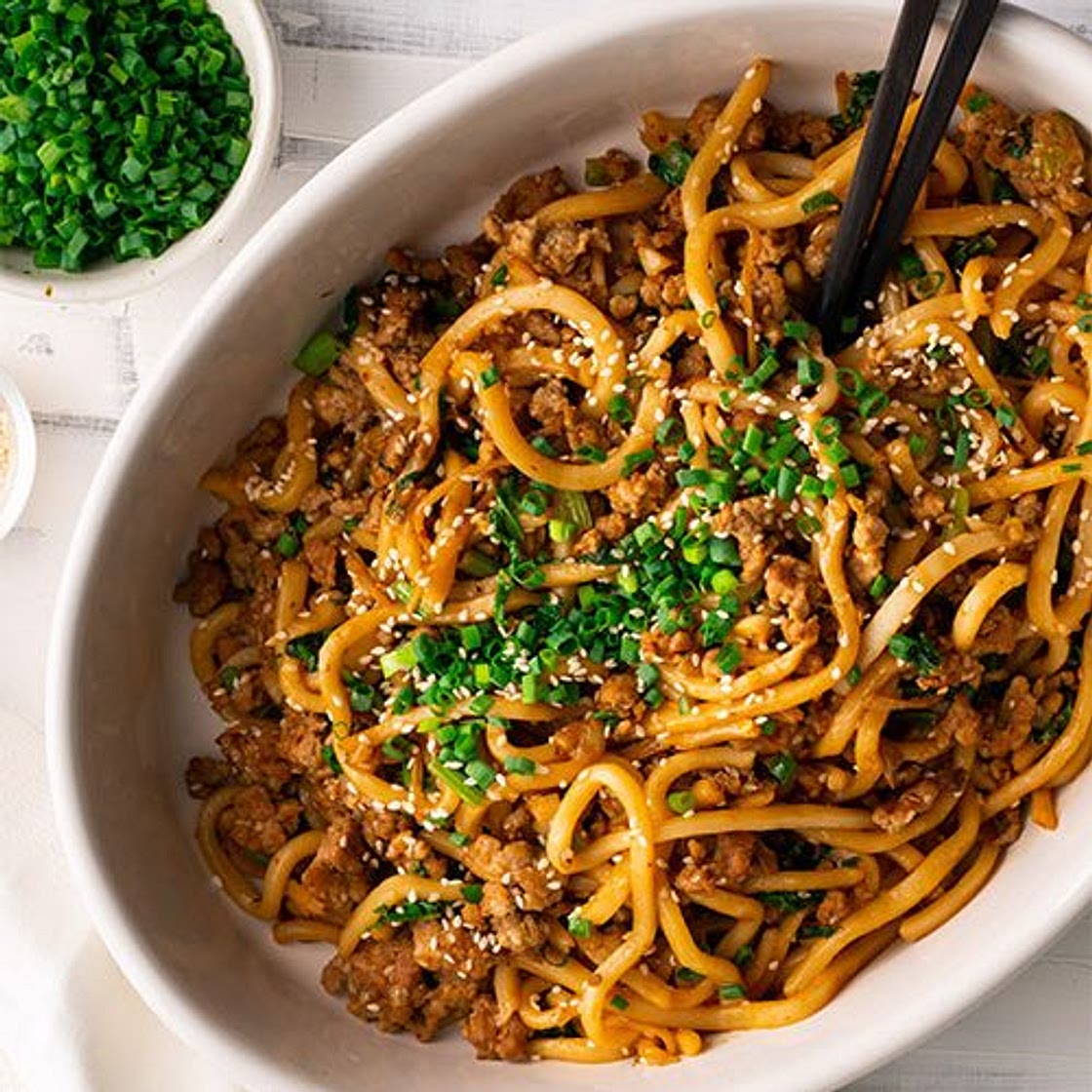 15-minute Pork and Sesame Udon Noodles | Marion's Kitchen