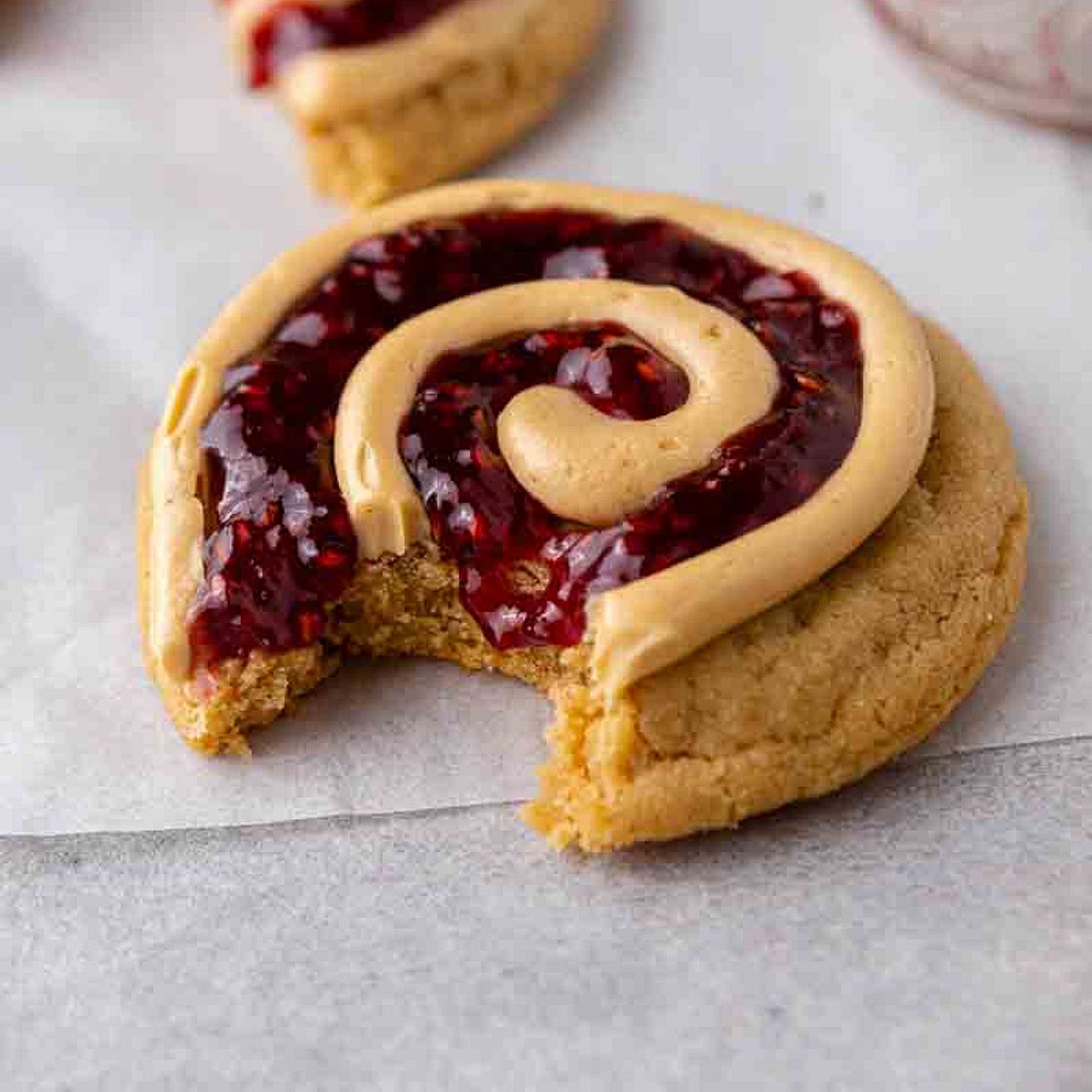 CRUMBL peanut butter and jelly cookies