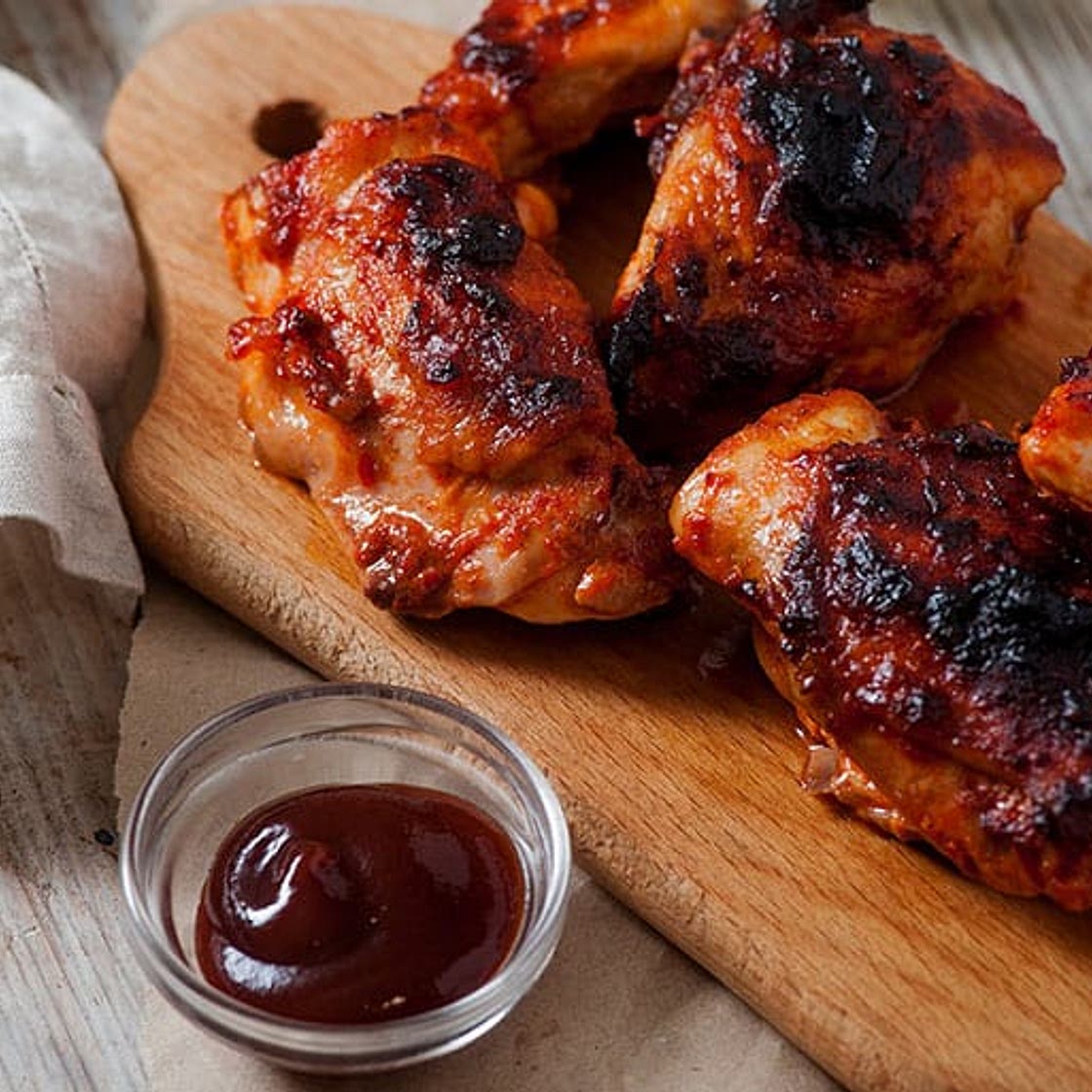 BBQ Smoked Chicken Thighs