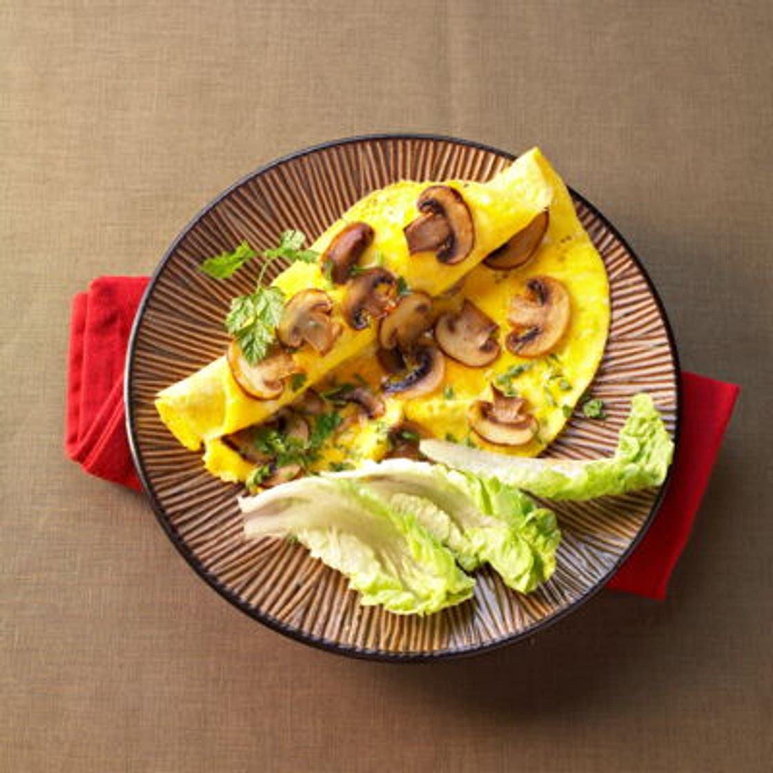 Omelette aux champignons