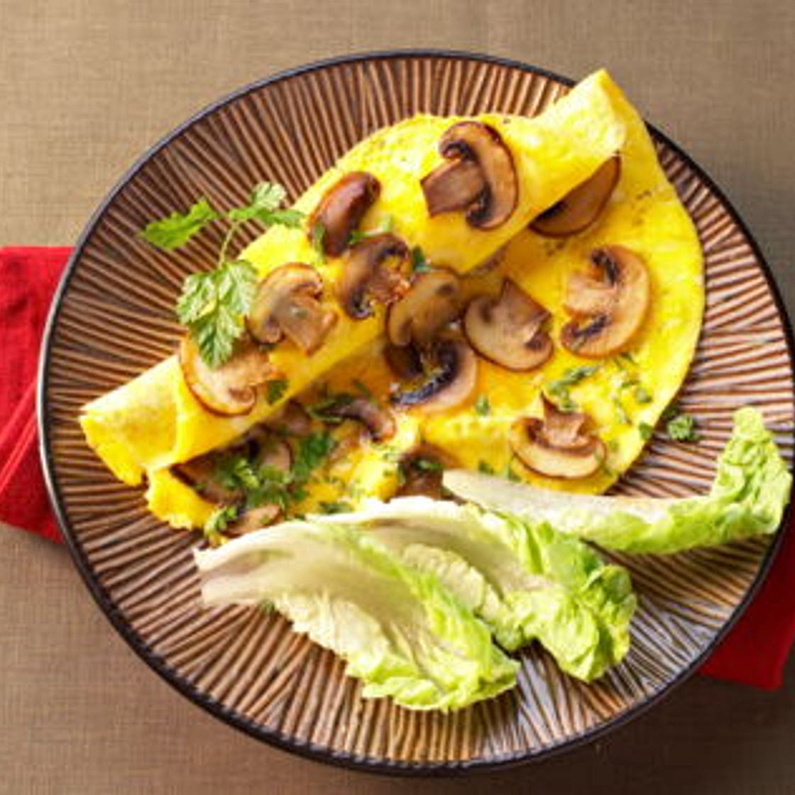 Omelette aux champignons
