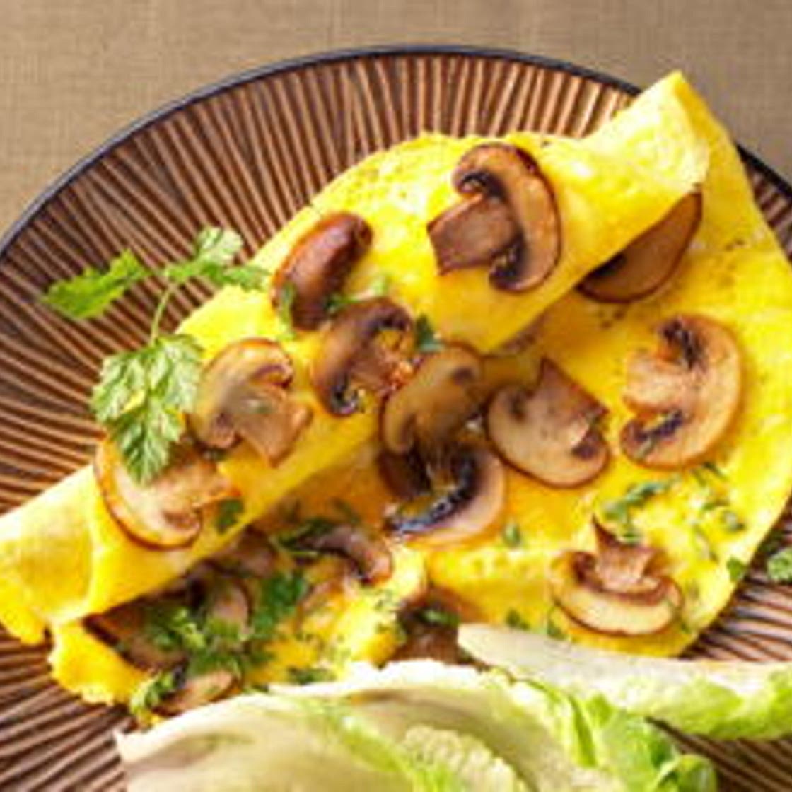 Omelette aux champignons
