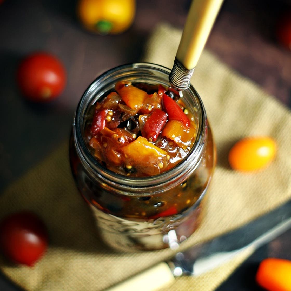 Spicy Baby Tomato & Sweet Pepper Chutney
