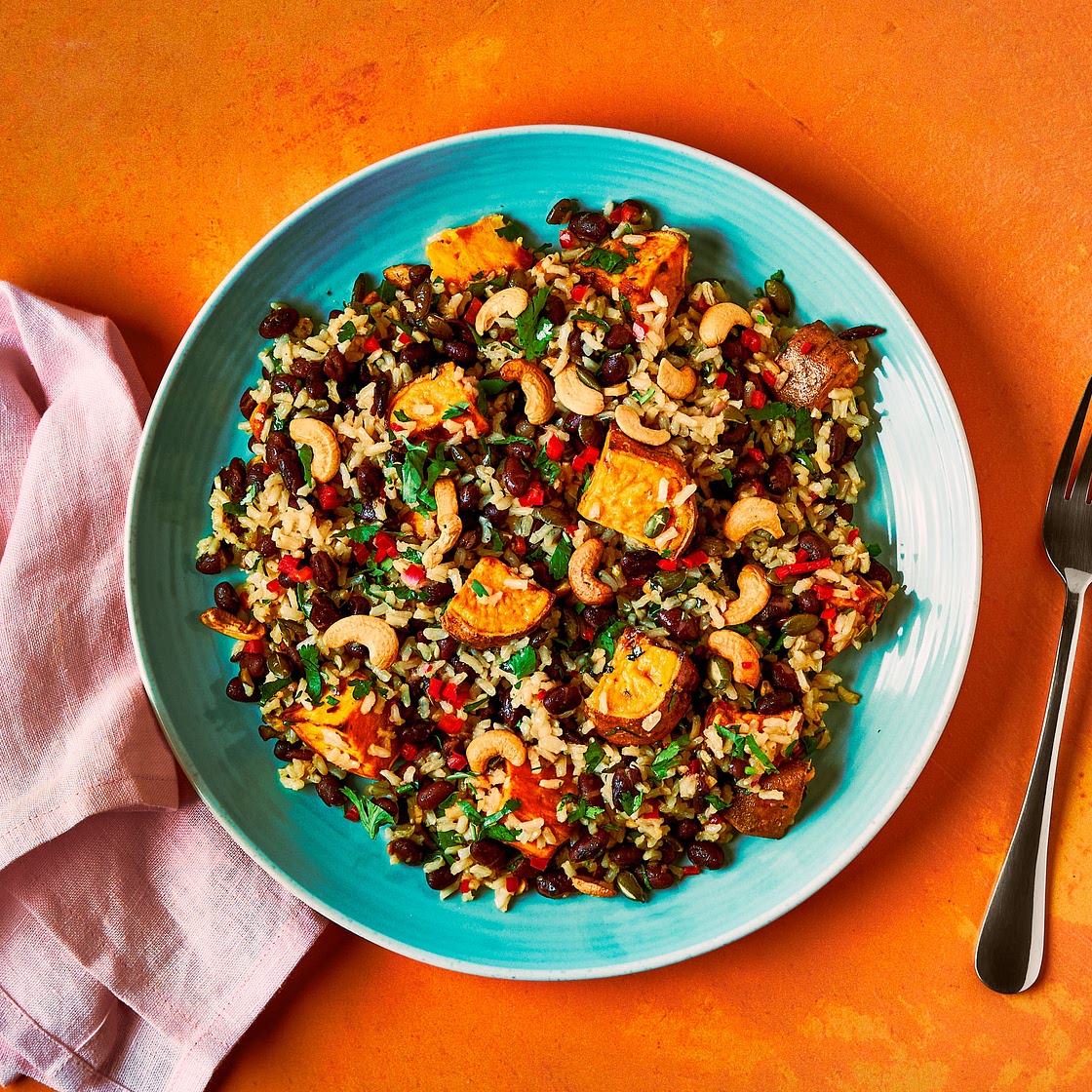 Chilli Lime Sweet Potato & Rice Salad
