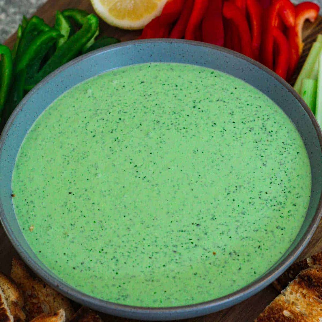 Mediterranean Green Goddess Dip