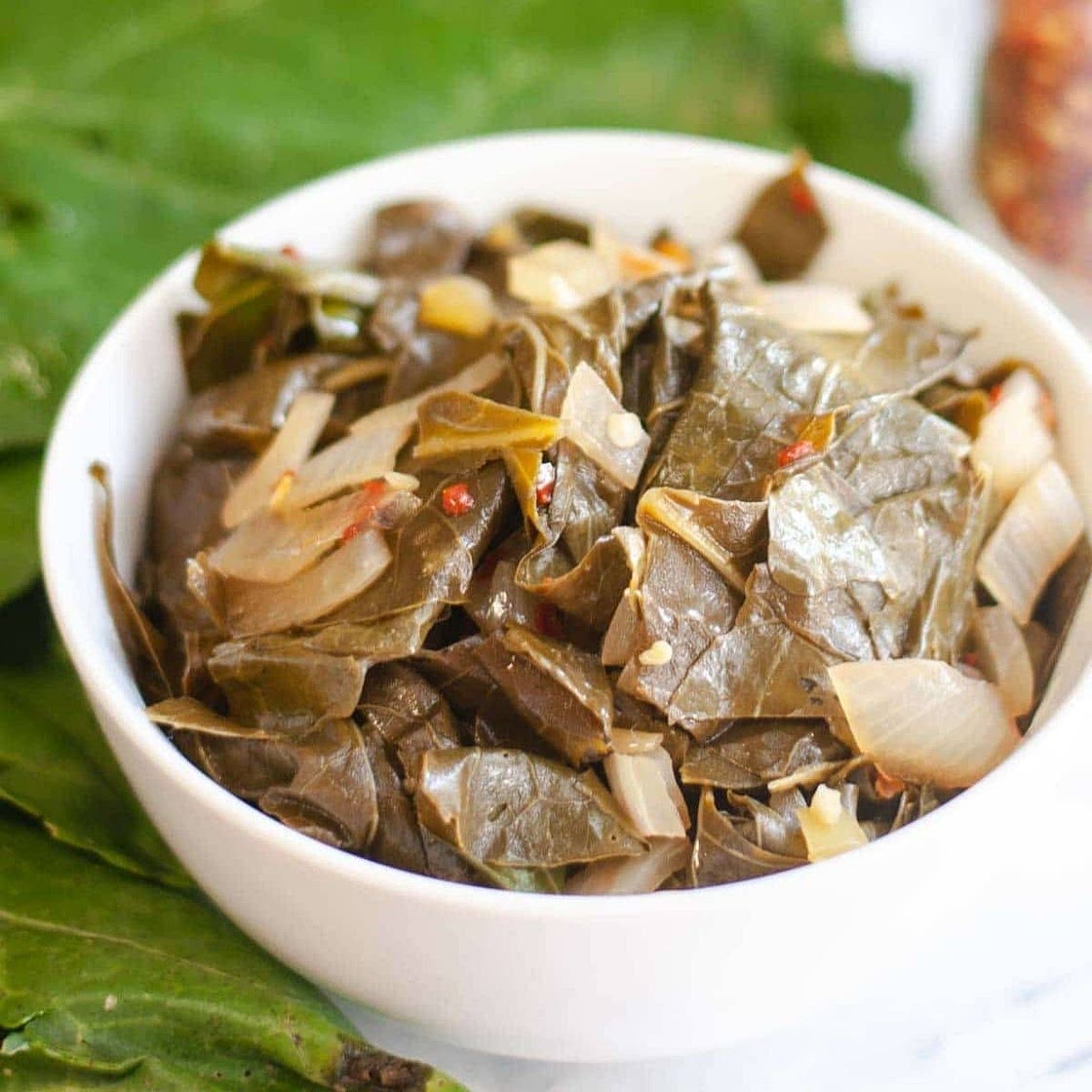 Savory Vegan Collard Greens